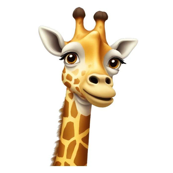 funny looking giraffe sticker