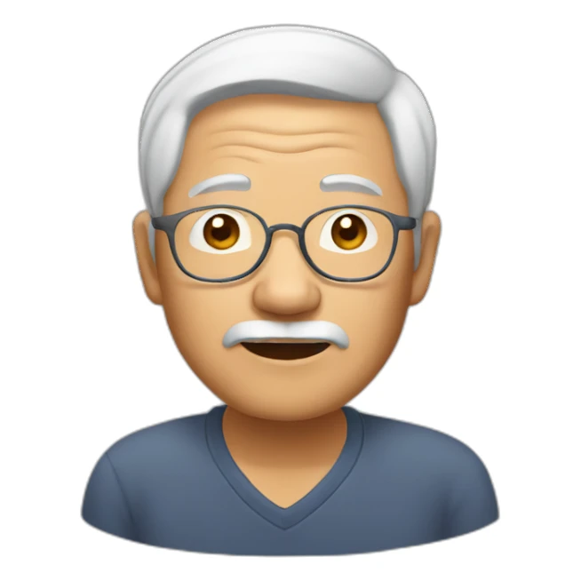 asian grandpa sticker
