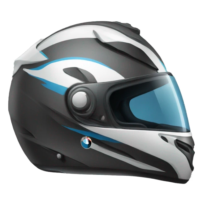helmet and bmw sticker