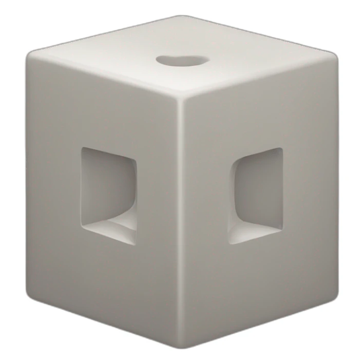 isometric blank sides die sticker