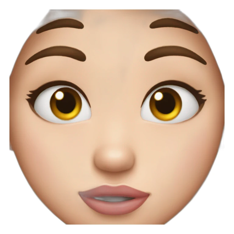 duck face heart eyes sticker