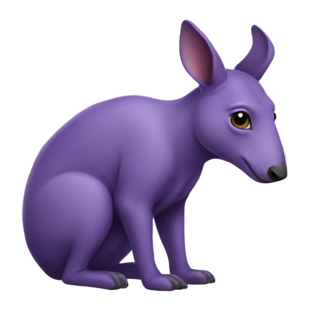  purple Aardvark caled anika sticker