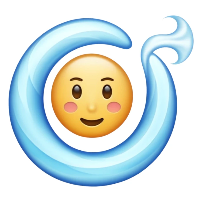 air symbol blow sticker