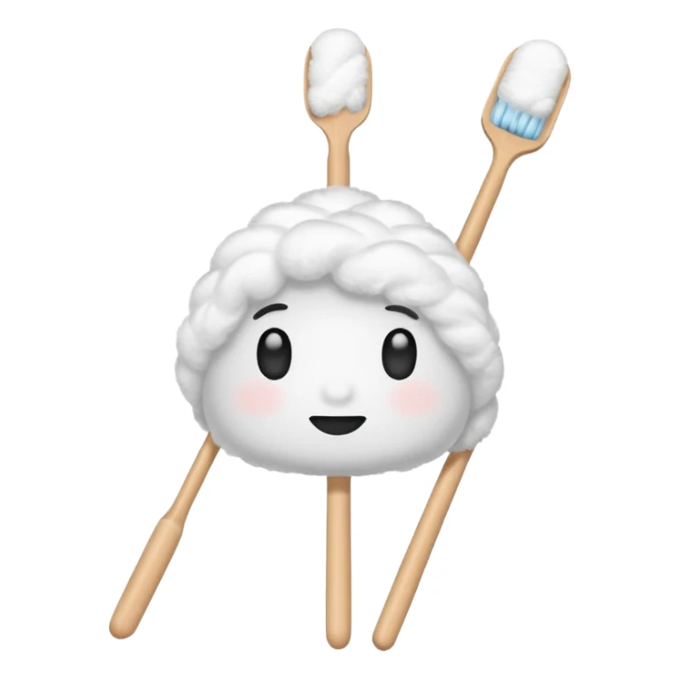 ear cutton burs sticker