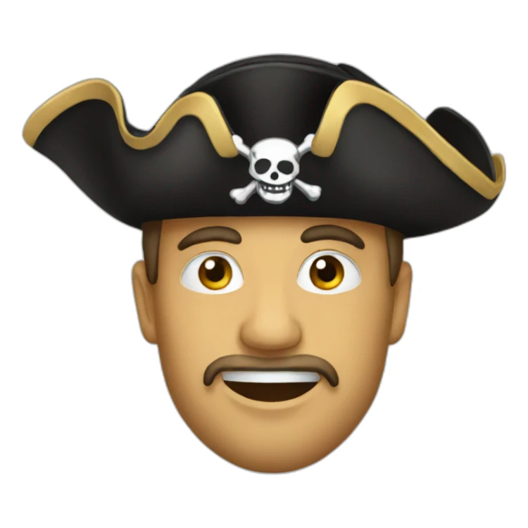 Pirate hat sticker