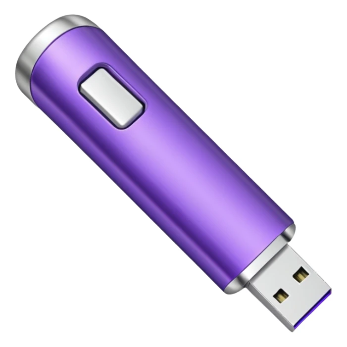 purple usb pen drive sticker