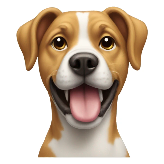 Dog with duck head sticker