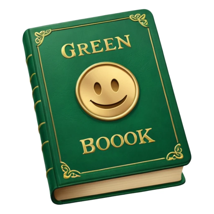 green book  sticker