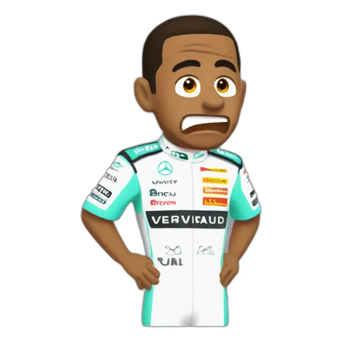 Lewis Hamilton cry  sticker