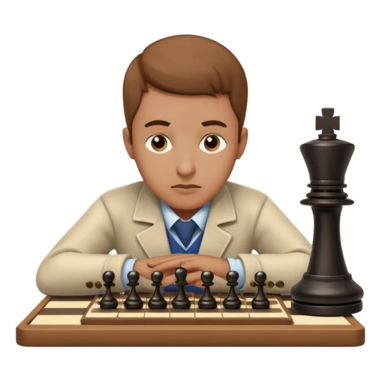 Player with chess clockChess club. sticker