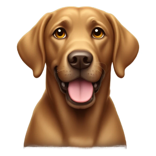 brown labrador sticker