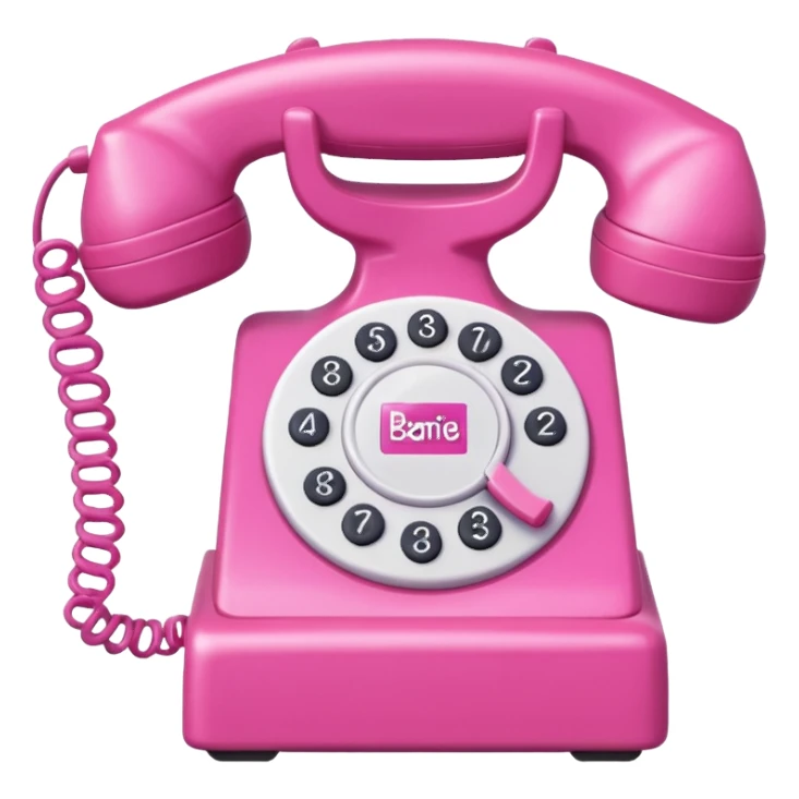 Barbie phone sticker