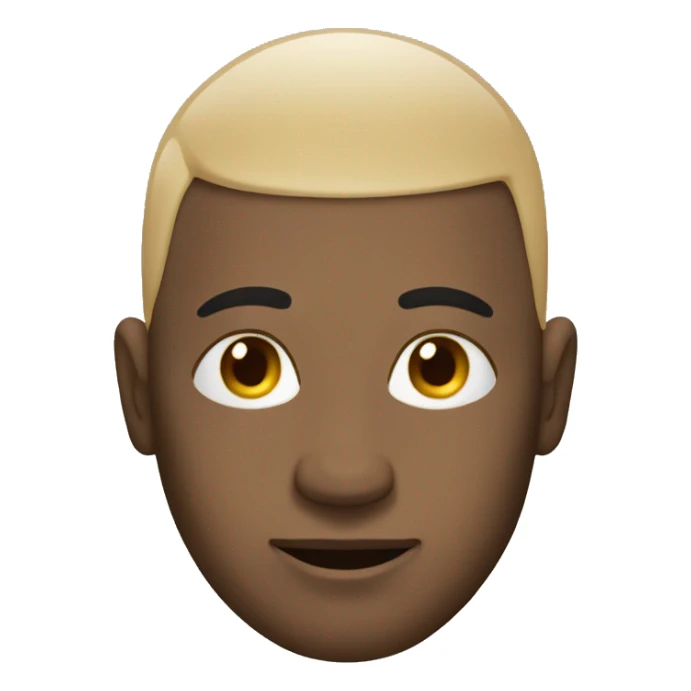 Bald man with drops on head sticker