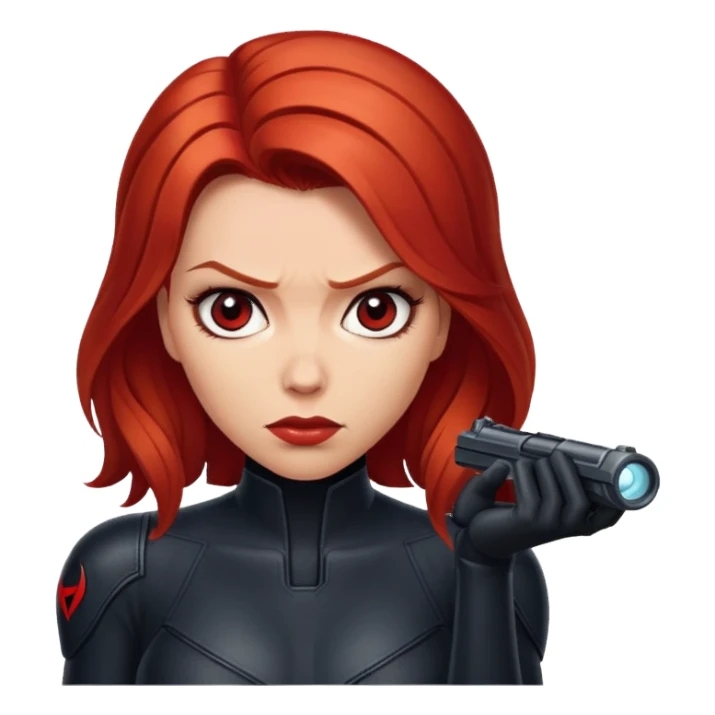Black Widow Marvel character sticker
