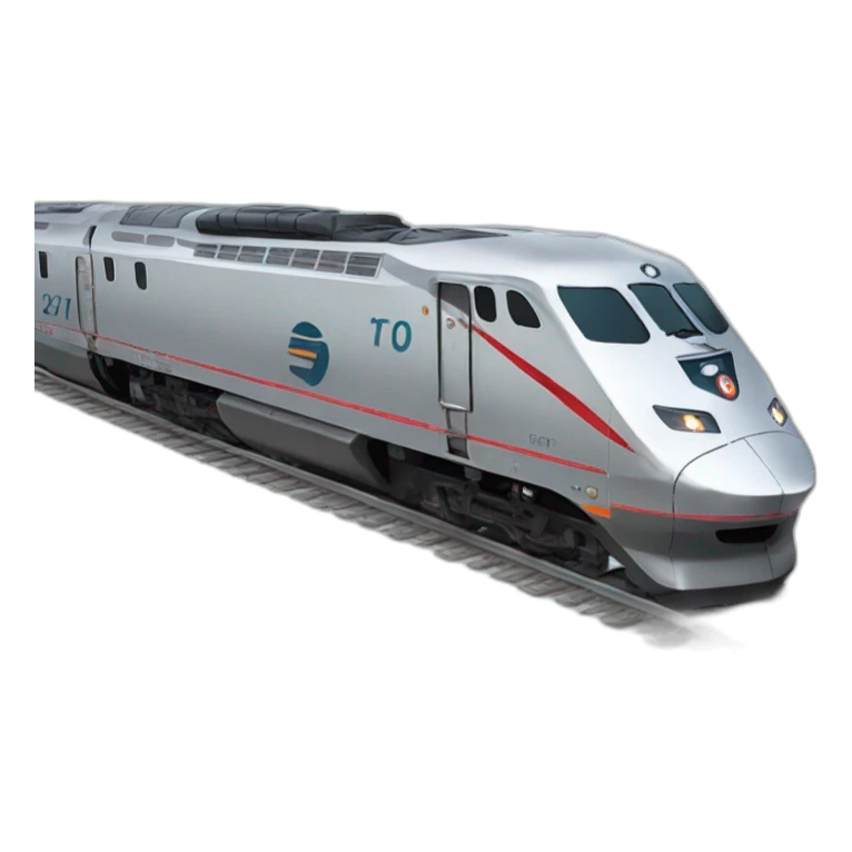 Silver Amtrak train sticker