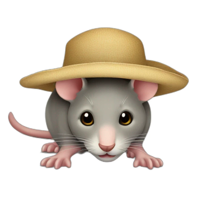 Renn Maus mit Hut  sticker