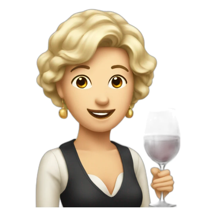 wine tasting fancy sticker