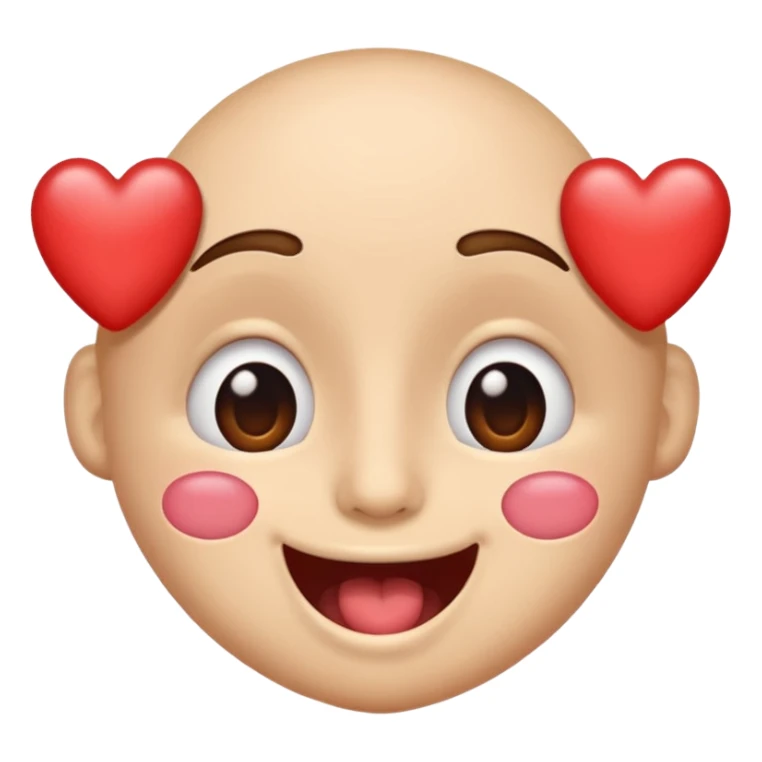 Drooling face with heart eyes sticker