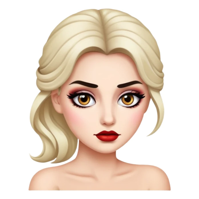 White Drama mama sticker