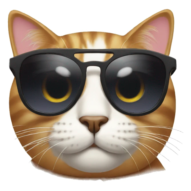 Cat with sunglasses sticker
