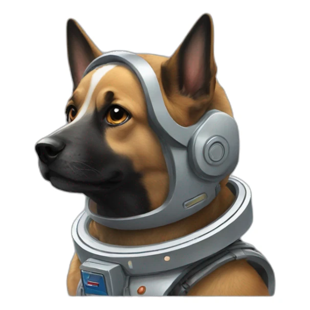 space-dog sticker