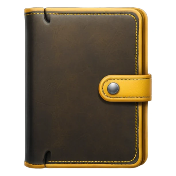 Handbook black and dark yellow sticker