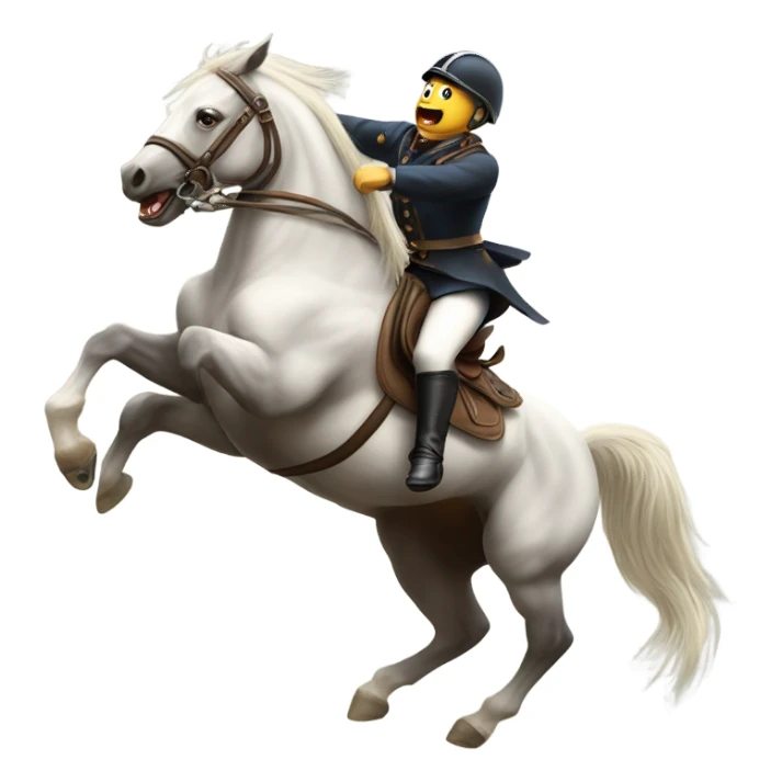 Horse bucking rider off sticker