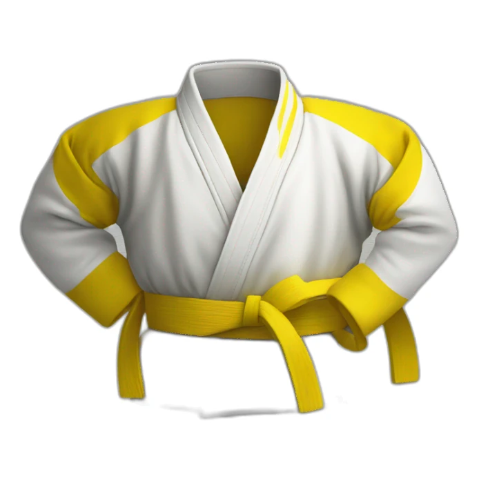 ceinture jaune judo sticker