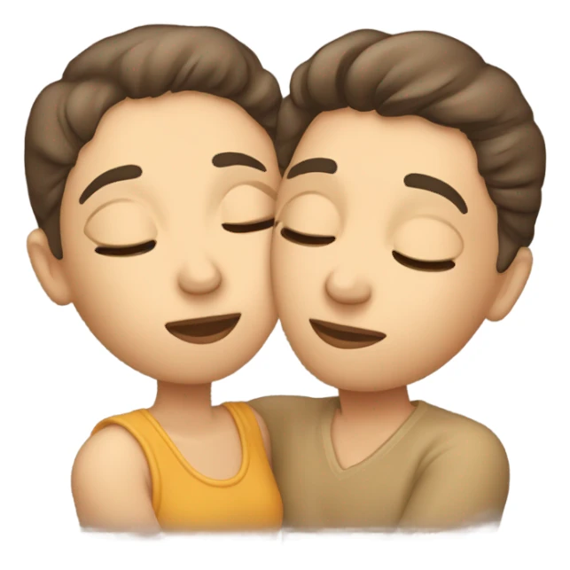 A couple kissing  sticker