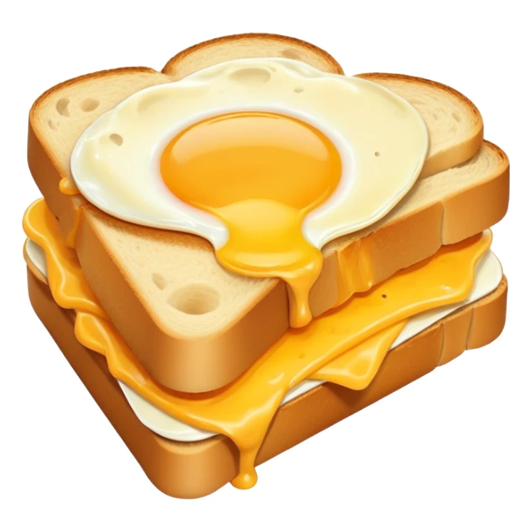 Egg and cheese sandwich sticker