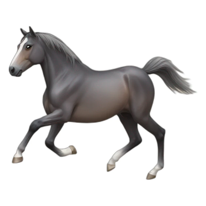 Horse running walk cycle sticker