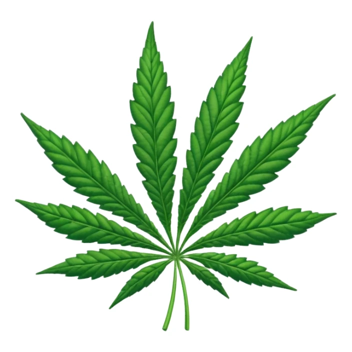 cannabis leaf sticker
