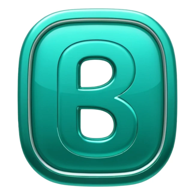 Create a custom emoji badge featuring a stylized, glossy letter “S”. Use the Platinum rank style from League of Legends: teal-green metallics, reflective surfaces, and a futuristic elegant frame. Vibrant and high readability.
 sticker