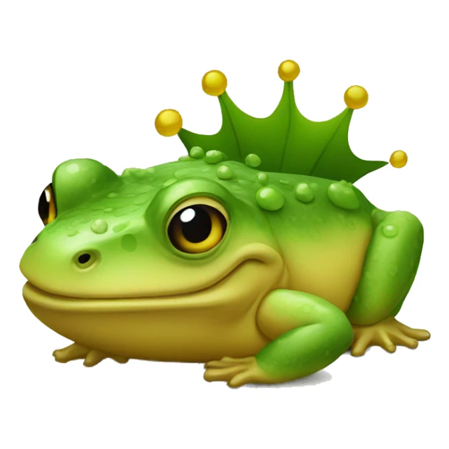sapo con corona dorada sticker
