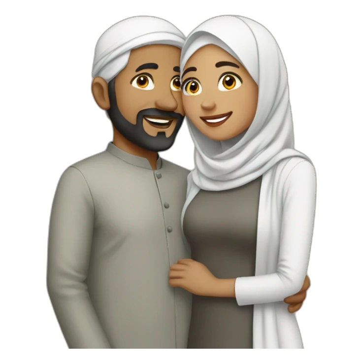 Muslim couple sticker