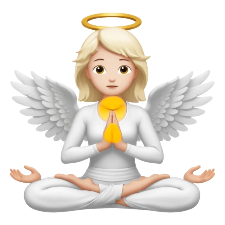 yoga angel sticker