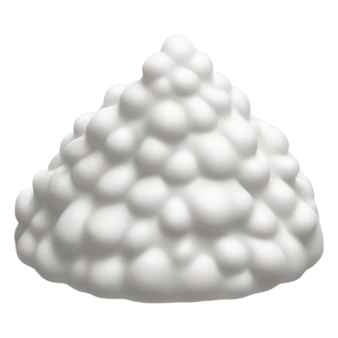 Pile of white glue sticker