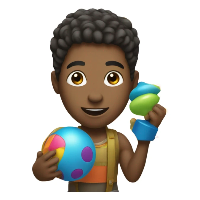 Playing with toys sticker