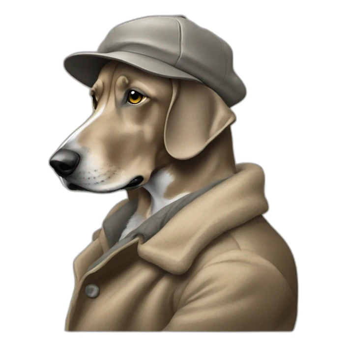 Braque de weimar qui font des calin sticker