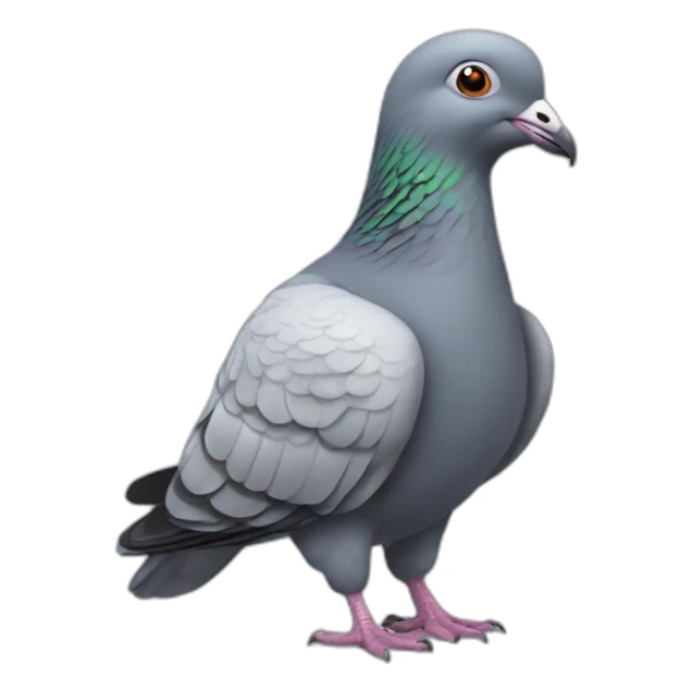Pigeon sur éléphant sticker