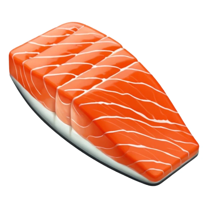 Make salmon meat iPhone emoji style sticker