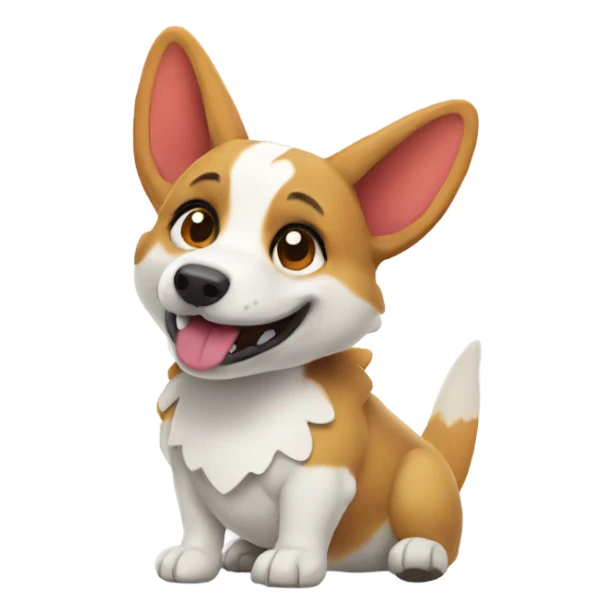 Corgi dragon sticker