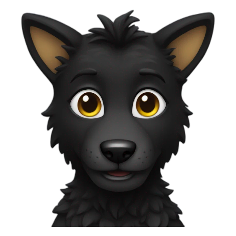 Black Fursuit sticker
