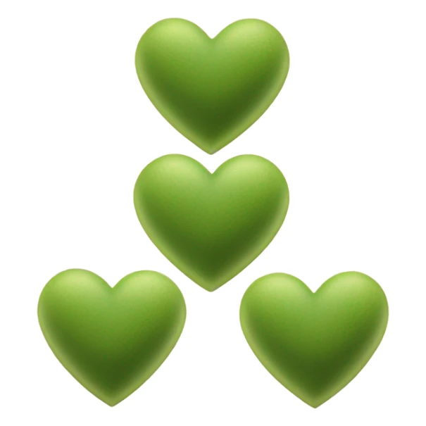 Hearts with matcha sticker