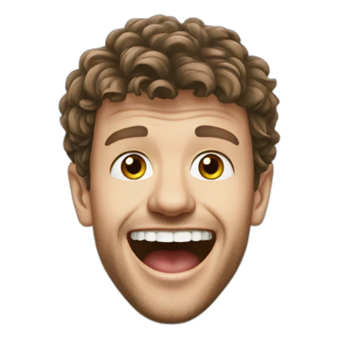 Thomas Muller is laughing sticker