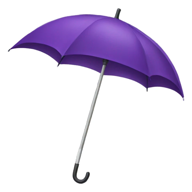 purple umbrella sticker
