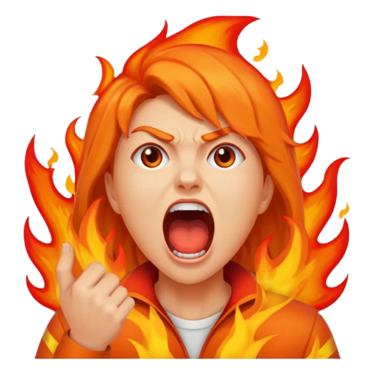 Combine these 2 emojis 🗣️🔥 sticker