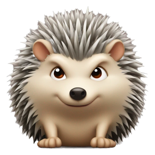Angry little hedgehog sticker