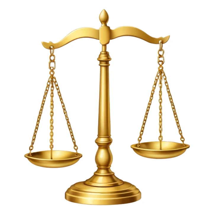 Scales of justice sticker