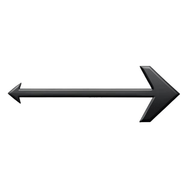 black right arrow sticker